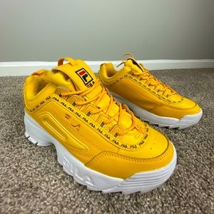 Fila Trainers/Sneakers Yellow/Black/White